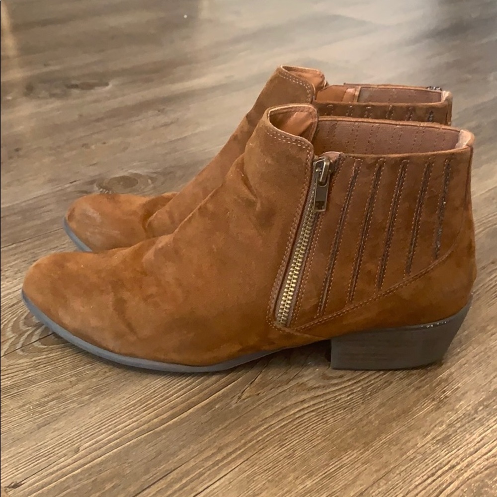 Brown booties